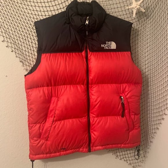 The North Face Other - The North Face 1996 Men's Retro Nuptse Vest Black Red Full Zip Size L